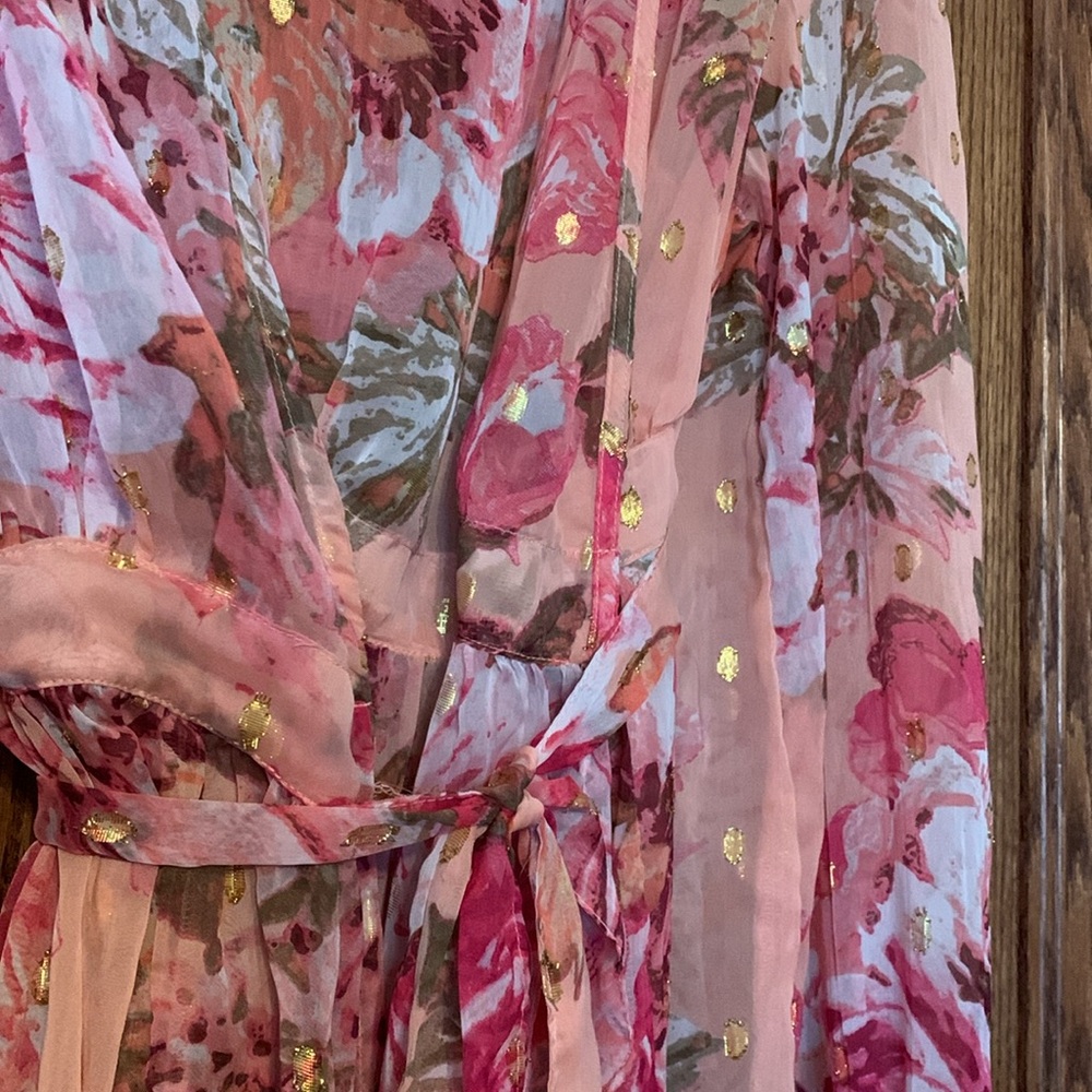 Express Floral Sheer Long Robe - Picture 4 of 4